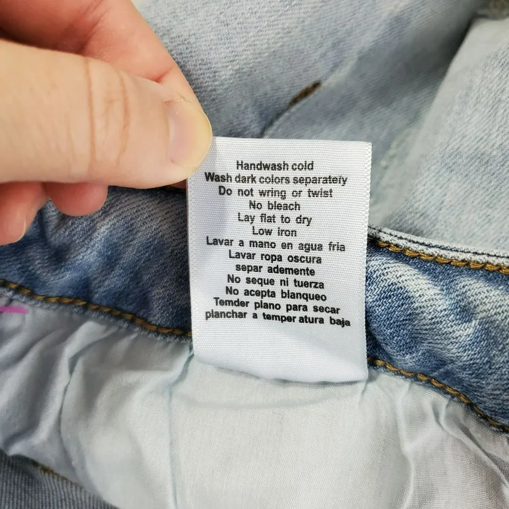 Judy Blue Jeans Womens 11/30 Blue Boyfriend Fit Stretch Distressed JB8878 FLAW_8